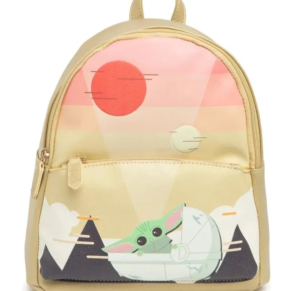 DANIELLE NICOLE THE MANDALORIAN BABY YODA/ GROGU BACKPACK Danielle Nicole Star Wars Child Mandalorian Mando Grogu Baby  main image 3